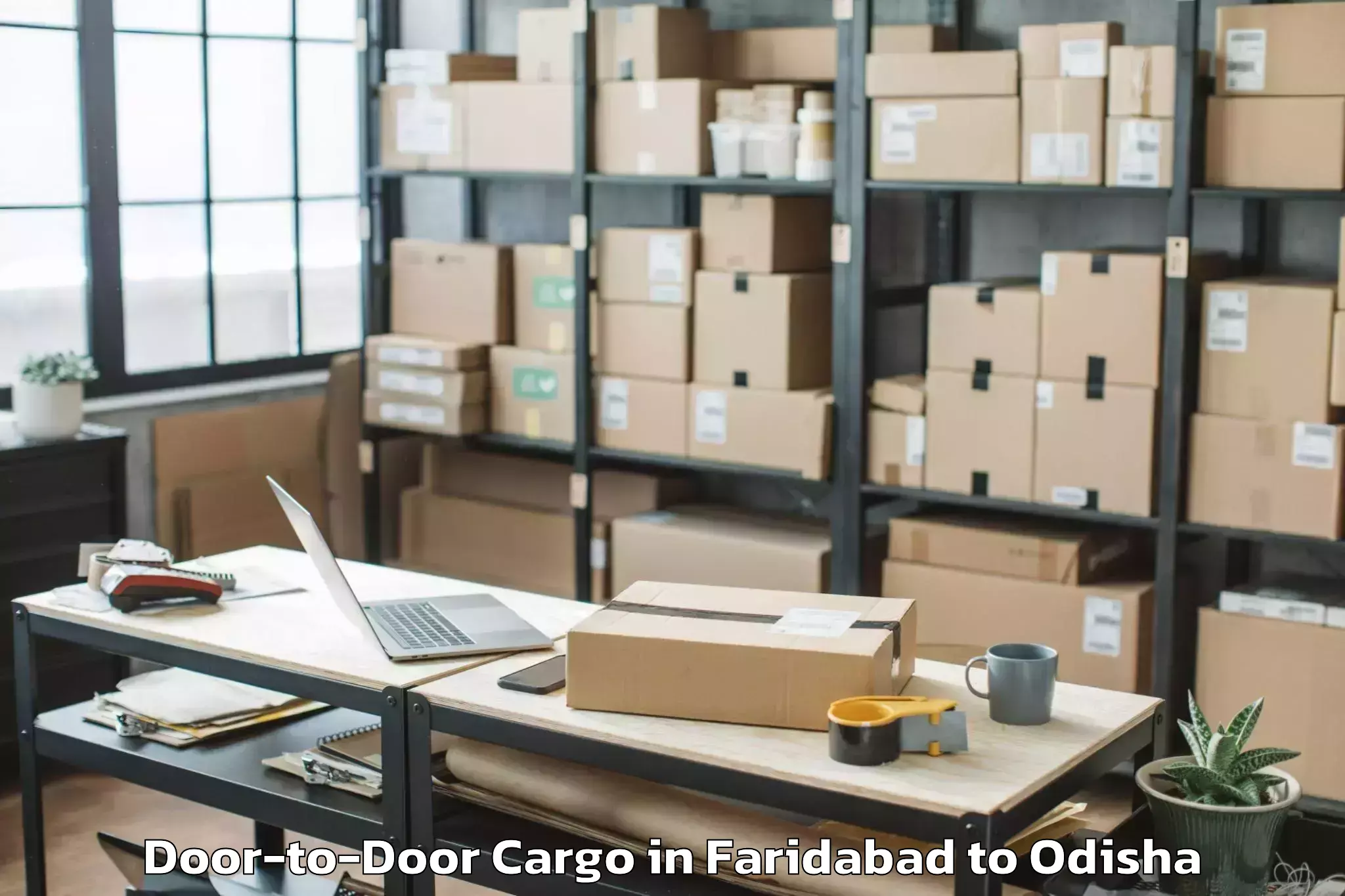 Efficient Faridabad to Nimapada Door To Door Cargo